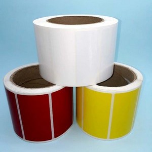 Etiquetas adesivas coloridas redondas